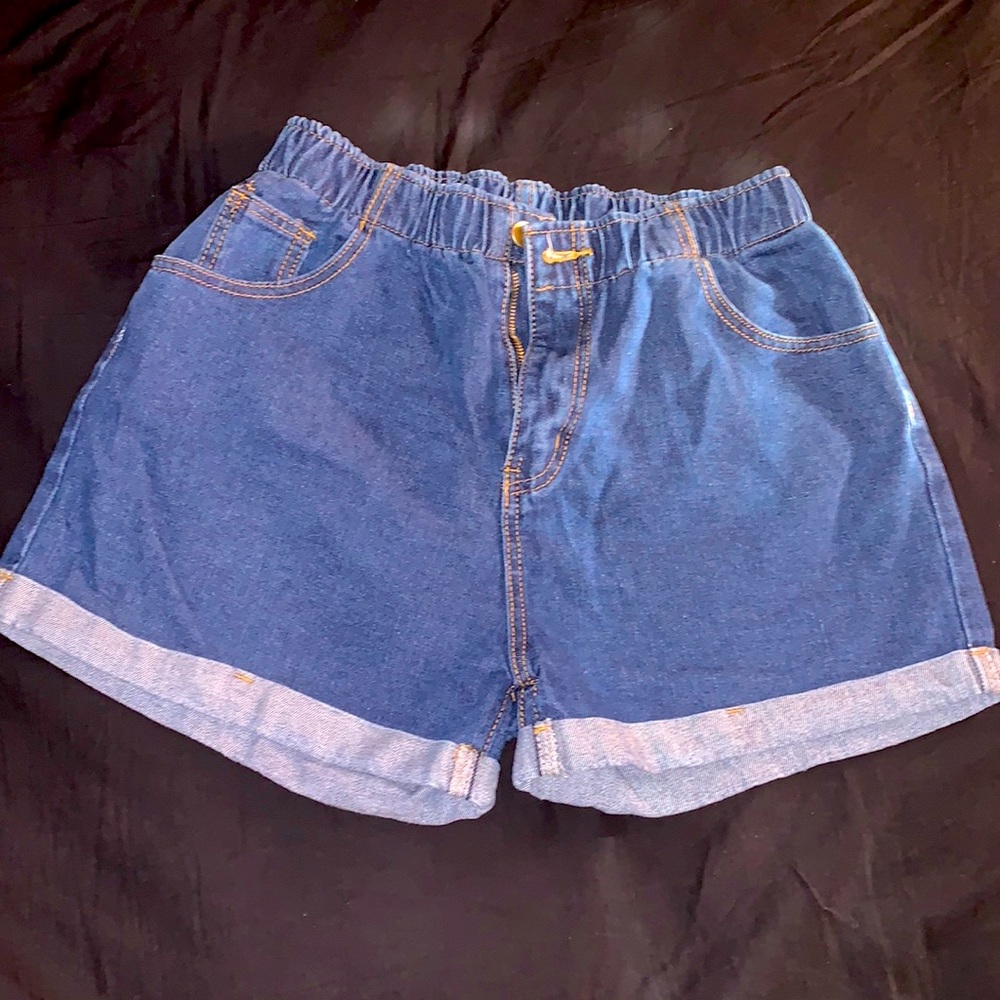 Blue Jean Shorts w/ Cuff